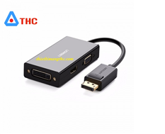 Cáp Displayport to HDMI, VGA, DVI 24+1 Ugreen 20420 chính hãng