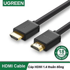 Cáp HDMI 1.4 dài 50M hỗ trợ 1080p@60Hz 3D/HDR/ARC Ugreen 50765 (Có IC khuếch đại) cao cấp