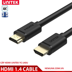 Cáp HDMI 1.4 dài 5m UNITEK Y-C 140U 4K cao cấp