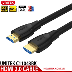 Cáp HDMI 2.0 dài 10M C11043BK hỗ trợ 4K UltraHD (4096x2160p) @60Hz cao cấp