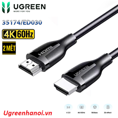Cáp HDMI 2.0 dài 2m hỗ 4K@60Hz Ugreen ED030 35174 cao cấp