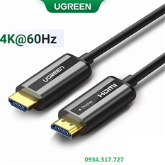 Cáp HDMI 2.0 sợi quang 10m Ugreen 50717 hỗ trợ 4K/60Hz cao cấp