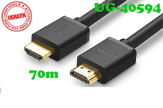 Cáp HDMI 70M Ugreen 40594 chính hãng hỗ trợ Ethernet 2K,4K