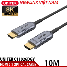 Cáp HDMI sợi quang 10m C11028DGY 8K@60hz (Hỗ trợ PS5 4K @120Hz) cao cấp