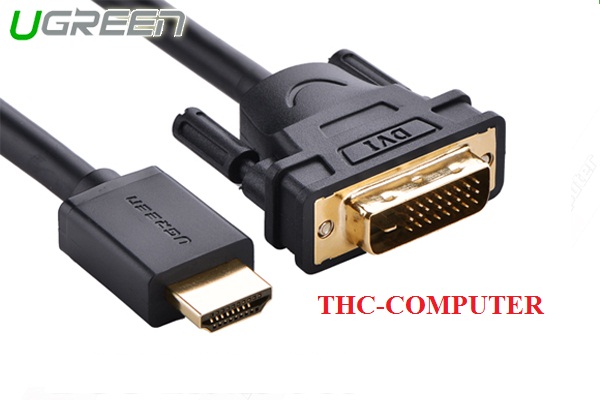 Cáp HDMI to DVI 24+1 dài 5M Ugreen UG-10137 Cao cấp