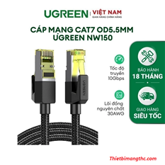 Cáp mạng 0,5M Cat7 băng thông 10Gbps 600MHZ Ugreen 80420 cao cấp