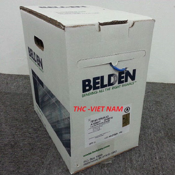 Cáp mạng Belden Cat6 LSZH (PN: 7814ANH) chính hãng 100%