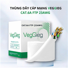 Cáp mạng CAT6A FTP 23AWG, 4 Pair VegGieg (305M) cao cấp