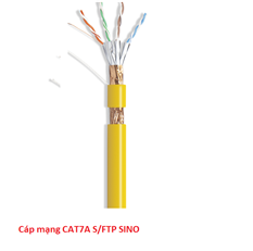 Cáp mạng SIN0 S/FTP CAT7A vàng (100m/cuộn) cao cấp