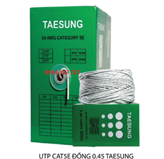 Cáp mạng Taesung CAT5 UTP 0.42mm 4 đôi, 8 lõi đồng 305m