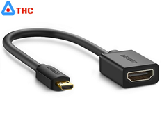 Cáp micro HDMI sang HDMI đực cái Ugreen