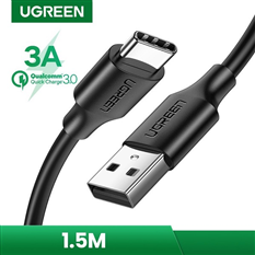 Cáp sạc nhanh, dữ liệu USB Type-A 2.0 sang USB Type-C dài 1,5M Ugreen 60117 cao cấp
