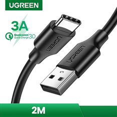 Cáp sạc nhanh, dữ liệu USB Type-A 2.0 sang USB Type-C dài 2M Ugreen 60118 cao cấp
