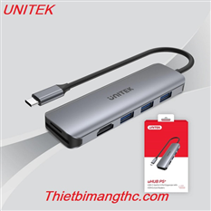 Cáp Type C ra 3 USB 3.0 + HDMI + TF/SD UNITEK H1107F