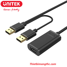 Cáp USB 2.0 nối dài 10m Unitek Y-278 chính hãng