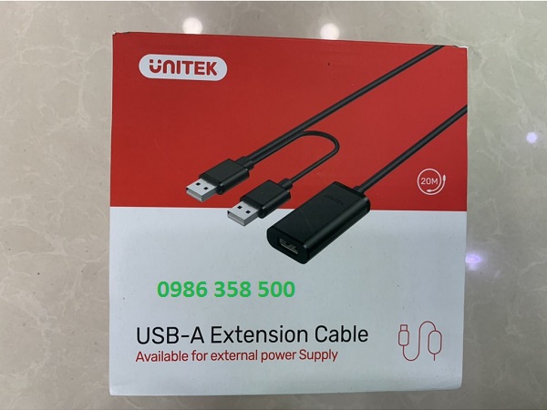 Cáp USB 2.0 nối dài 10m Unitek Y-278 chính hãng