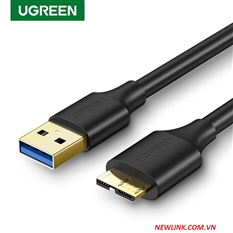 Cáp USB 3.0 cho ổ cứng di động HDD 2,5 ing dài 2m Ugreen 10843 cao cấp