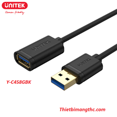 Cáp USB nối dài 3.0 dài 1,5 mét chính hãng UNITEK  Y-C458GBK cao cấp