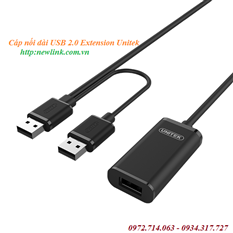 Cáp USB nối dài 5m 2.0 extension unitek (Y-277)