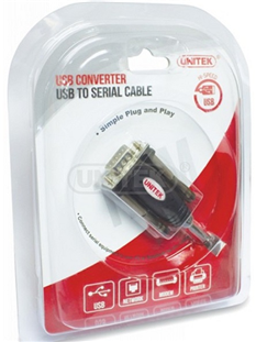 Cáp usb to RS 232 uniek Y-105, cable usb rs232