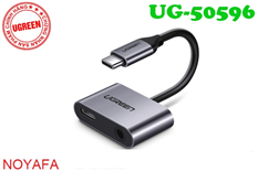 Cáp USB Type C ra Audio 3.5mm và cổng sạc Ugreen 50596