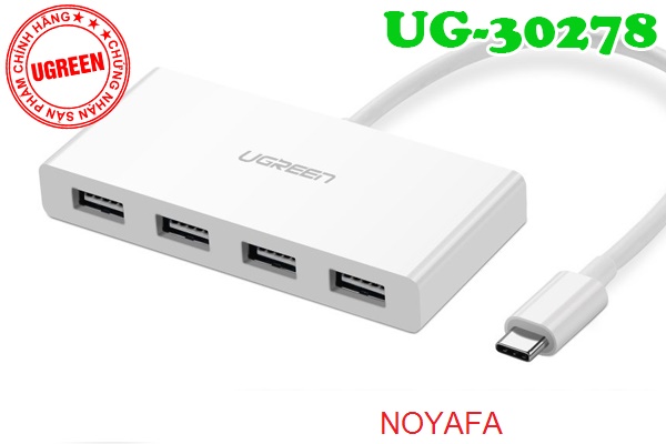 Cáp USB Type C ra USB 3.0 chia 4 cổng Ugreen 30278