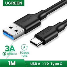 Cáp USB type C sang USB 3.0 dài 1m chính hãng Ugreen US184 20882 cao cấp