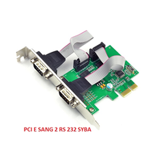 Card PCI-Express sang 2 Com RS 232 syba E1-PCE382-2S cao cấp