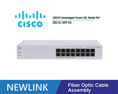 CBS110-16PP-EU Thiết bị chuyển mạch CISCO CBS110 Unmanaged 16 cổng GE, 8 cổng hỗ trợ PoE với nguồn điện 64W.