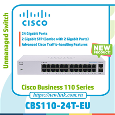 CBS110-24T-EU - Switch chia mạng Cisco 24 Cổng 10/100/1000 cao cấp