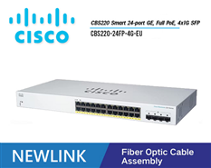 CBS220-24FP-4G-EU Bộ chuyển mạch CISCO CBS220 Smart 24 cổng GE, Full PoE, nguồn 382W, 4x1G SFP cao cấp