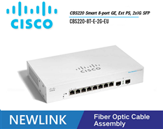 CBS220-8T-E-2G-EU Thiết bị chuyển mạch CISCO CBS220 Smart 8 cổng GE, Ext PS, 2x1G SFP cao cấp