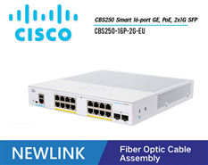 CBS250-16P-2G-EU Thiết bị chuyển mạch CISCO CBS250 Smart 16-cổng GE, PoE, 2x1G SFP