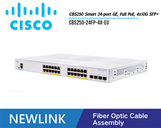 CBS250-24FP-4X-EU Thiết bị chuyển mạch CISCO CBS250 Smart 24 cổng GE POE+, 370W , 4x10G SFP+