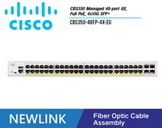 CBS350-48FP-4X-EU Thiết bị chuyển mạch CISCO CBS350 Managed 48 cổng GE POE+, 740W, 4x10G SFP+