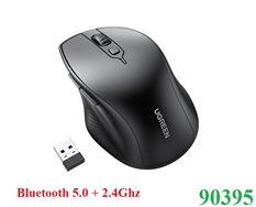 Chuột không dây Bluetooth 5.0 + 2.4Ghz Silent Click DPI 4000 Ugreen 90395 cao cấp