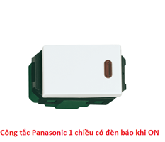 Công tắc Panasonic 1 chiều có đèn báo khi ON - Wide series  WEG5141SW cao cấp