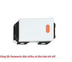 Công tắc Panasonic đảo chiều có đèn báo khi off - Wide serie WEG51517SW