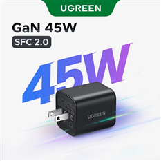 Củ sạc nhanh GaN 45W Type-C Hỗ trợ QC4+, PD3.0 Ugreen 65050B cao cấp
