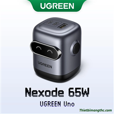 Củ sạc nhanh Robot 65W 2C 1A Ugreen 45001 (US Plug) cao cấp
