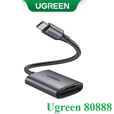 Đầu đọc thẻ SD/TF chuẩn USB Type-C Ugreen 80888 vỏ nhôm cao cấp