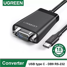 Dây, Cáp chuyển đổi USB Type-C 2.0 sang Com RS232 dài 1,5M Ugreen 70612 cao cấp