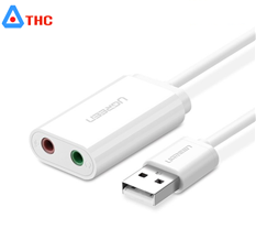 Dây cáp chuyển USB sang âm thanh UGREEN