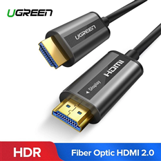 Dây, cáp HDMI 2.0 sợi quang hợp kim kẽm 40m hỗ trợ 4K/60Hz Ugreen 50218 cao cấp