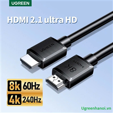 Dây, Cáp HDMI 2.1 dài 15M 8K@60Hz 48Gbps hỗ trợ HDR eARC Ugreen HD175 45437 cao cấp