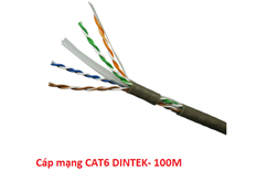 Dây, Cáp mạng DINTEK CAT.6 UTP 100m (1101-04005CH) cao cấp