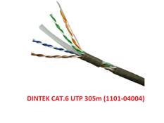Dấy, Cáp mạng DINTEK CAT.6 UTP 305m (1101-04004) -Chính hãng đài loan