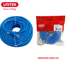 Dây cáp mạng UTP 10m Cat6 UNITEK C18133BL màu xanh cao cấp