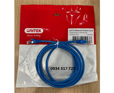 Dây cáp mạng UTP 2m Cat6 đầu đúc UNITEK (C18133BL) màu xanh cao cấp