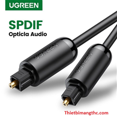 Dây, cáp quang âm thanh Digital Optical Audio Toslink dài 1m Ugreen 70890 cao cấp